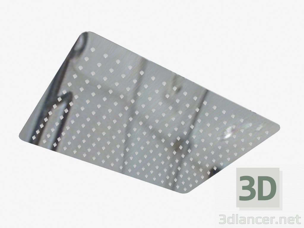 3D modeli Yağmur kafa dikdörtgen 400x300mm Floks (NAC 008K) - önizleme