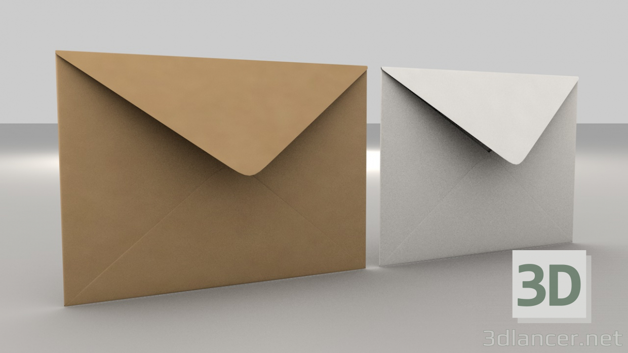 3d 3D-конверт (розмір-C5 BANKER) модель купити - зображення