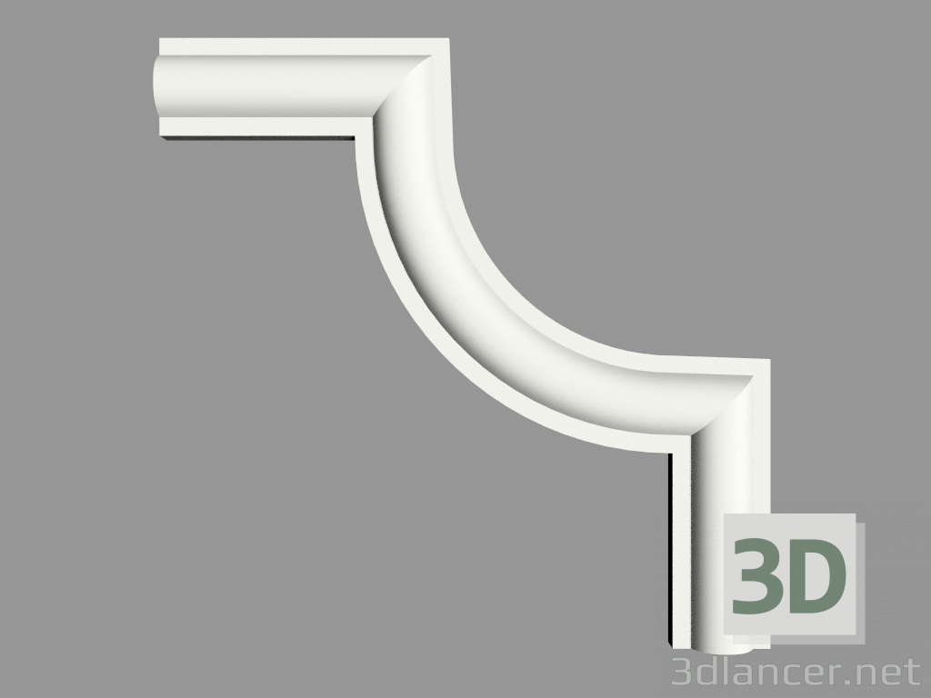 3D Modell Dekorativer Winkel (TU16a) - Vorschau