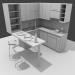 3D modeli Köşe mutfak - önizleme