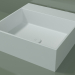 3D modeli Tezgah üstü lavabo (01UN21302, Glacier White C01, L 48, P 48, H 16 cm) - önizleme