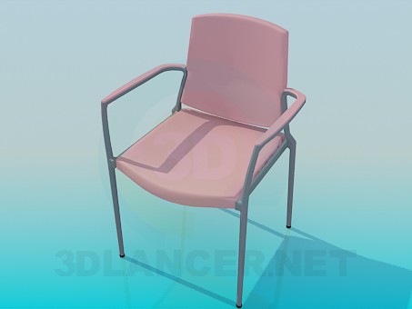3d модель Стул с обивкой – превью 3d модель Стул с обивкой – превью