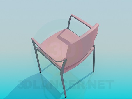 3d модель Стул с обивкой – превью 3d модель Стул с обивкой – превью