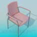 3D modeli Yastıklı sandalye - önizleme