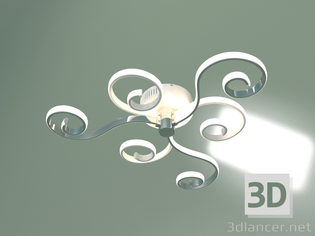 3D modeli Tavan LED lambası Friori 90149-3 (beyaz-krom) - önizleme