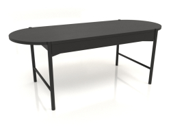 डाइनिंग टेबल डीटी 09 (2000x820x754, लकड़ी काला)