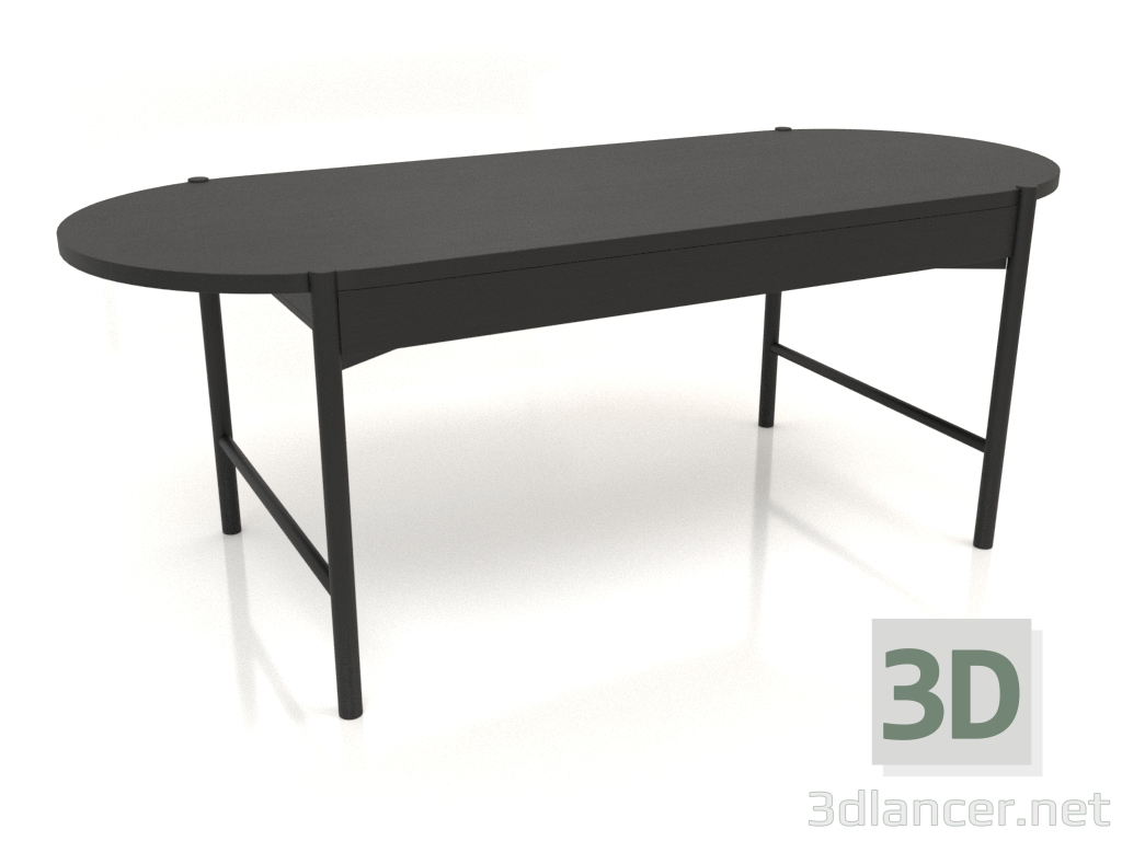 Modelo 3d Mesa de jantar DT 09 (2000x820x754, madeira preta) - preview