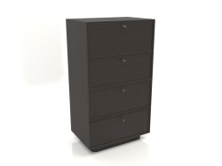 Chest of drawers TM 15 (604x400x1074, wood brown dark)