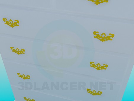 modelo 3D Cajonera alta - escuchar modelo 3D Cajonera alta - escuchar
