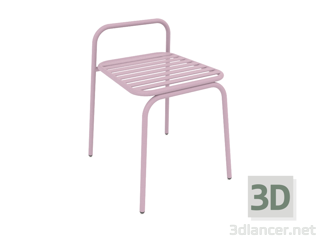 3d model Silla con respaldo bajo Dvornyag (Chernyka) - vista previa