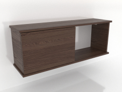 Mensola sospesa SHELF (con 1 vano aperto a destra) 1000 mm (noce scuro)
