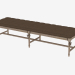 3d model Bench in the classical style with screeds TIANA BENCH (7801.1130.A008 Brown) - preview