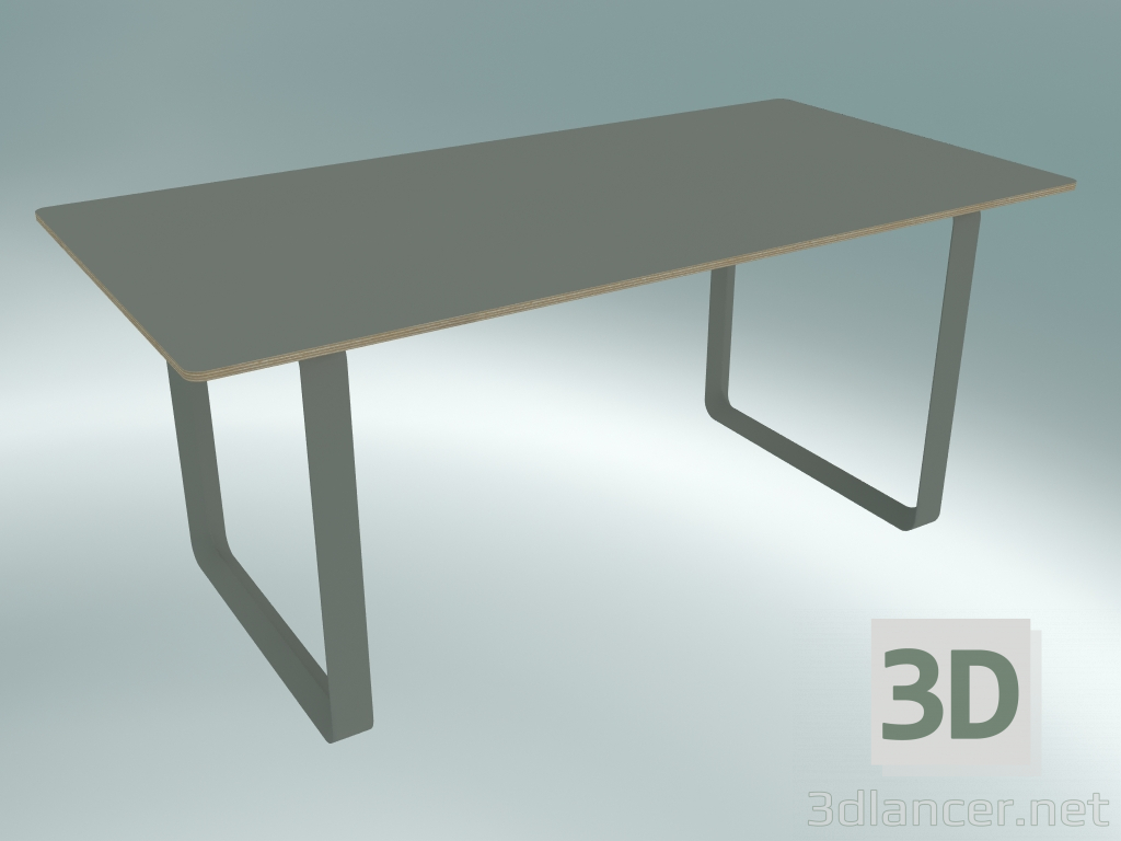 modello 3D Tavolo 70/70, 170x85 cm (grigio) - anteprima