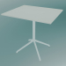 3 डी मॉडल कैफे टेबल स्टिल (65x75 सेमी, एच 73 सेमी, सफेद) - पूर्वावलोकन