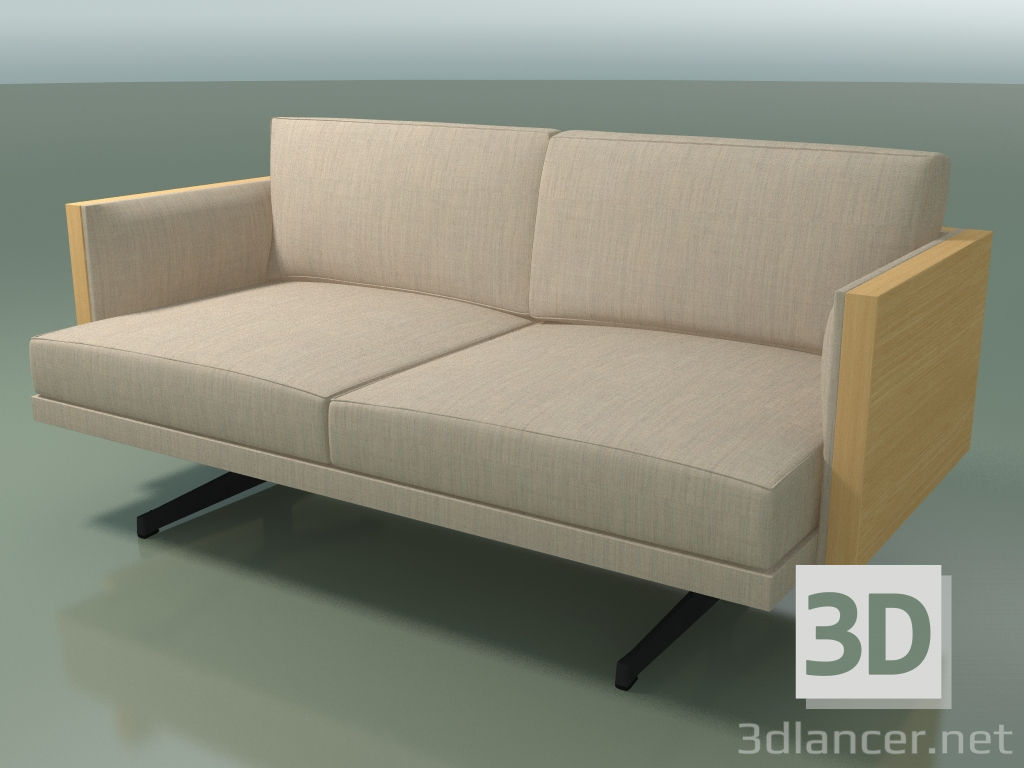 3D modeli Çift kişilik kanepe 5227 (H ayaklar, Doğal meşe) - önizleme