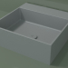 3D modeli Tezgah üstü lavabo (01UN21302, Silver Grey C35, L 48, P 48, H 16 cm) - önizleme