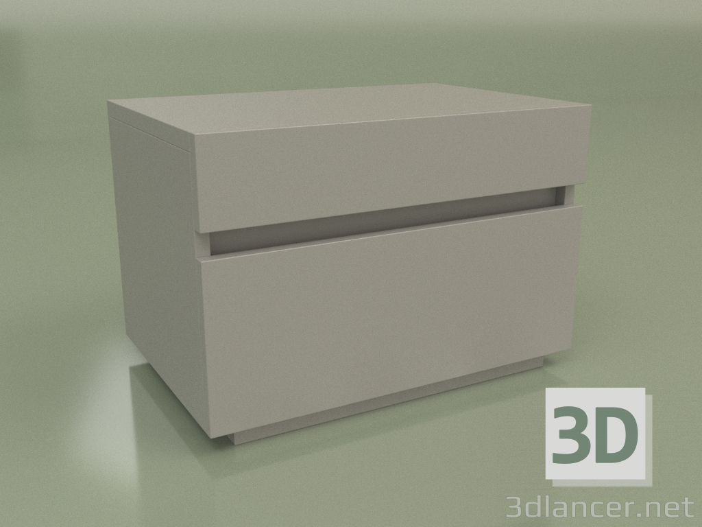 3d model Bedside table Mn 200 (gray) - preview