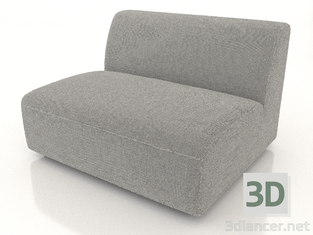 3D Modell Sofamodul 1-Sitzer (L) 103x90 - Vorschau