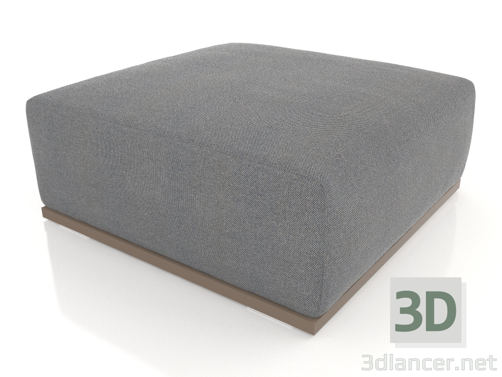 modello 3D Modulo divano pouf (Bronzo) - anteprima
