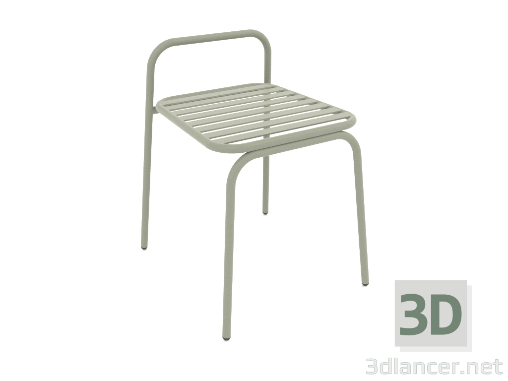 modèle 3D Chaise à dossier bas Dvornyag (menthe) - preview