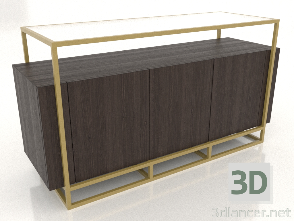 modèle 3D Commode (frêne noyer) - preview