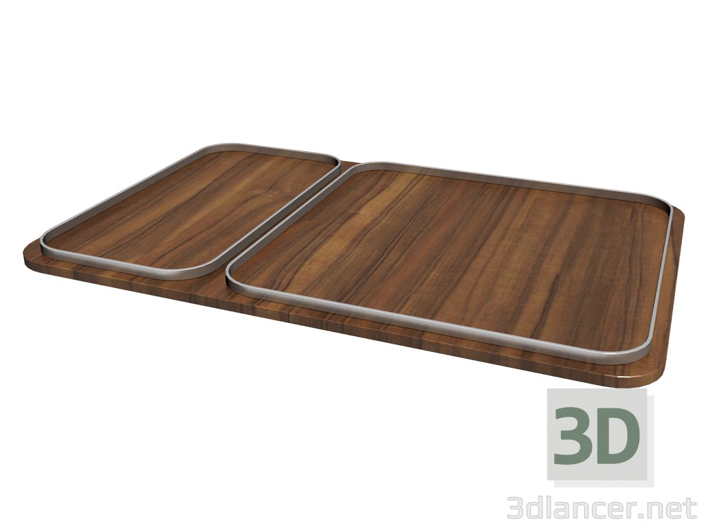 Modelo 3d 951 bandeja (Retangular) - preview