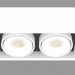 3d model Empotrada LED giratoria luminaria (DL18615_02WW-SQ White_Black) - vista previa