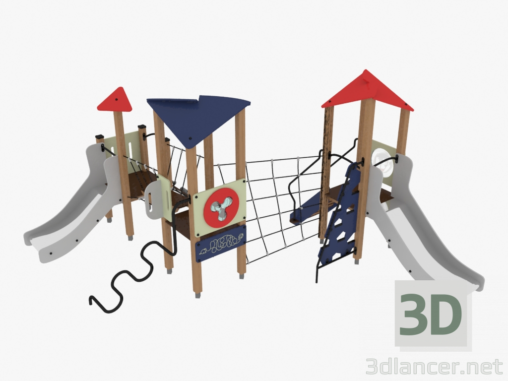 3d model Children's play complex (4420) - preview