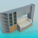 3D modeli Mobilya yatak odasında bir dizi - önizleme
