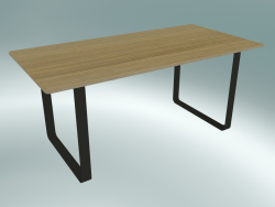 Table 70/70, 170x85cm (Chêne, Noir)