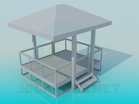 3d model Gazebo - preview 3d model Gazebo - preview