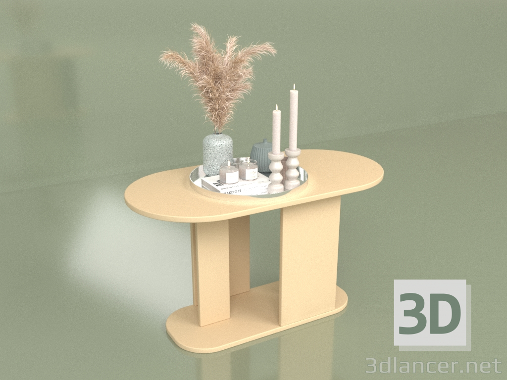 3d model Oval coffee table (10442) - preview