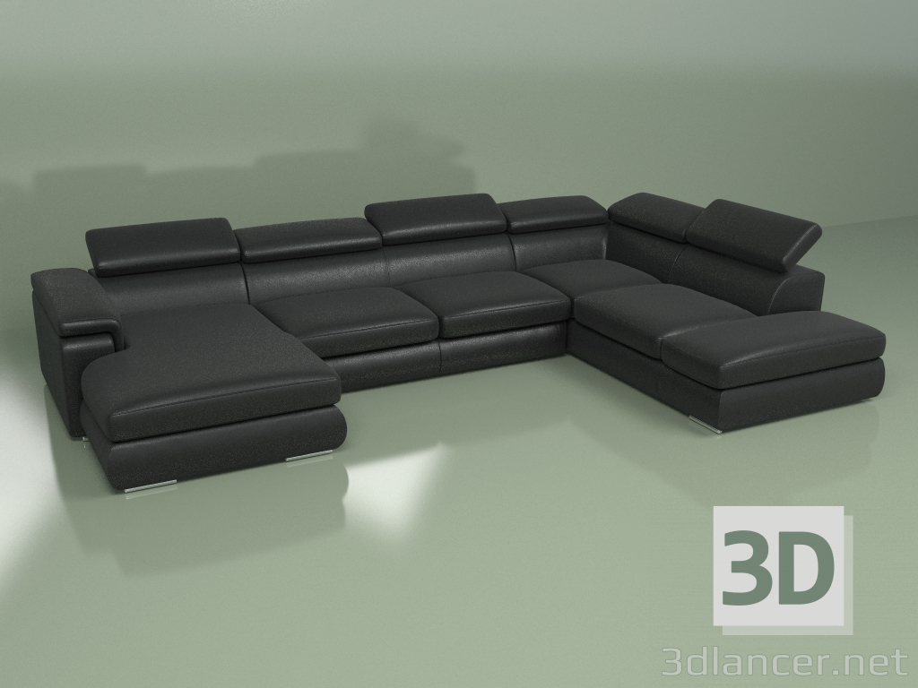 3d model Modular sofa Martin 01 - preview
