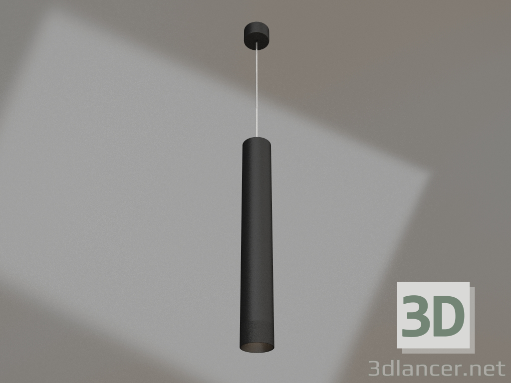 3D Modell Lampe SP-POLO-HANG-LONG450-R65-8W Day4000 (BK-BK, 40 °) - Vorschau