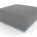 3d model Pouf sofa module (Blue gray) - preview