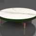 modèle 3D Table basse ronde Ø90x22 (Vert bouteille, DEKTON Aura) - preview