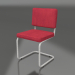 3d model Ridge Rib Brushed Chair (Red) - preview