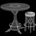 modèle 3D de Tabouret table et bar de HUNTINGDON COLLECTION acheter - rendu
