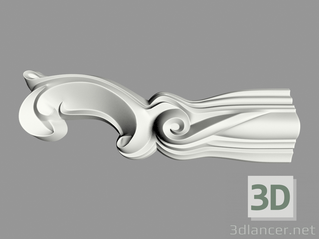 modèle 3D Angle décoratif (TU19) - preview