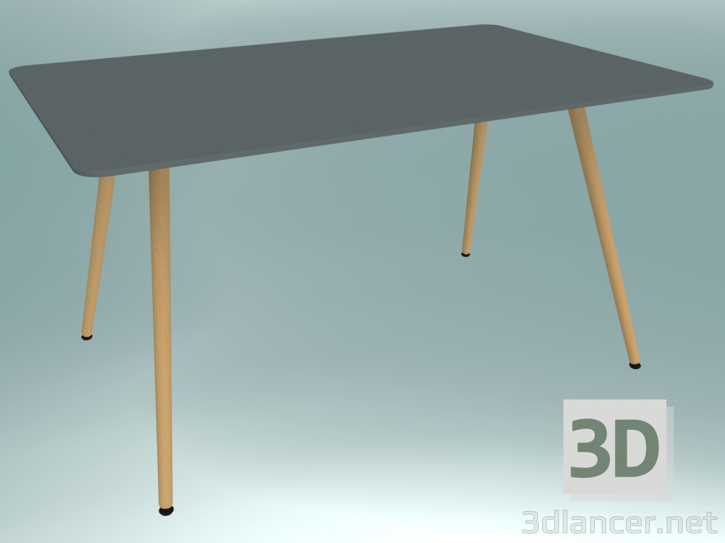 modèle 3D Table de conférence (SAMC2 LW04, 1400x900x740 mm) - preview