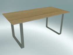 Table 70/70, 170x85cm (Oak, Gray)