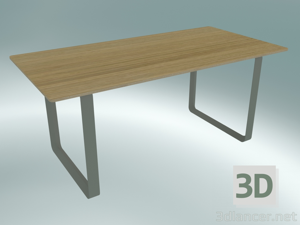 3d model Table 70/70, 170x85cm (Oak, Gray) - preview