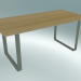3d model Table 70/70, 170x85cm (Oak, Gray) - preview