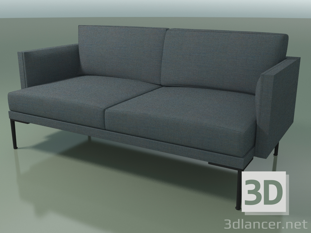 3D modeli Çift kişilik kanepe 5231 (tek renk döşeme) - önizleme