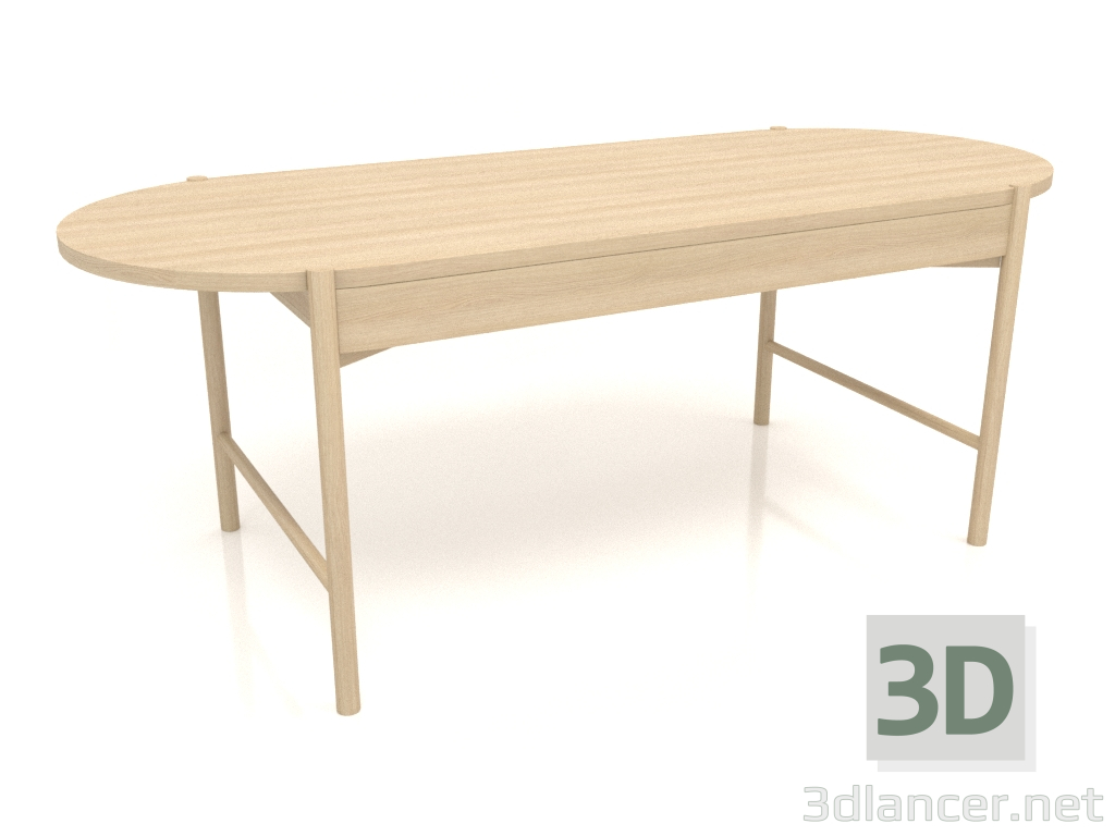 3d model Mesa de comedor DT 09 (2000x820x754, madera blanca) - vista previa