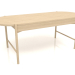 Modelo 3d Mesa de jantar DT 09 (2000x820x754, madeira branca) - preview