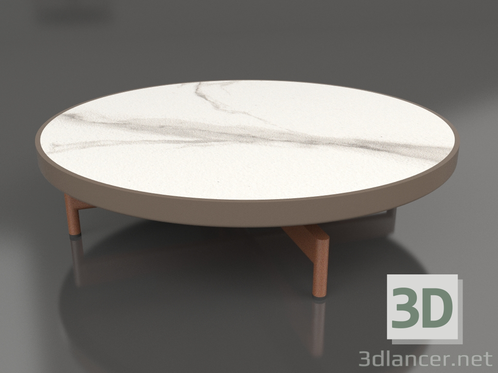 modèle 3D Table basse ronde Ø90x22 (Bronze, DEKTON Aura) - preview