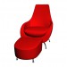 3d model Armchair with Ottoman 2000 - preview