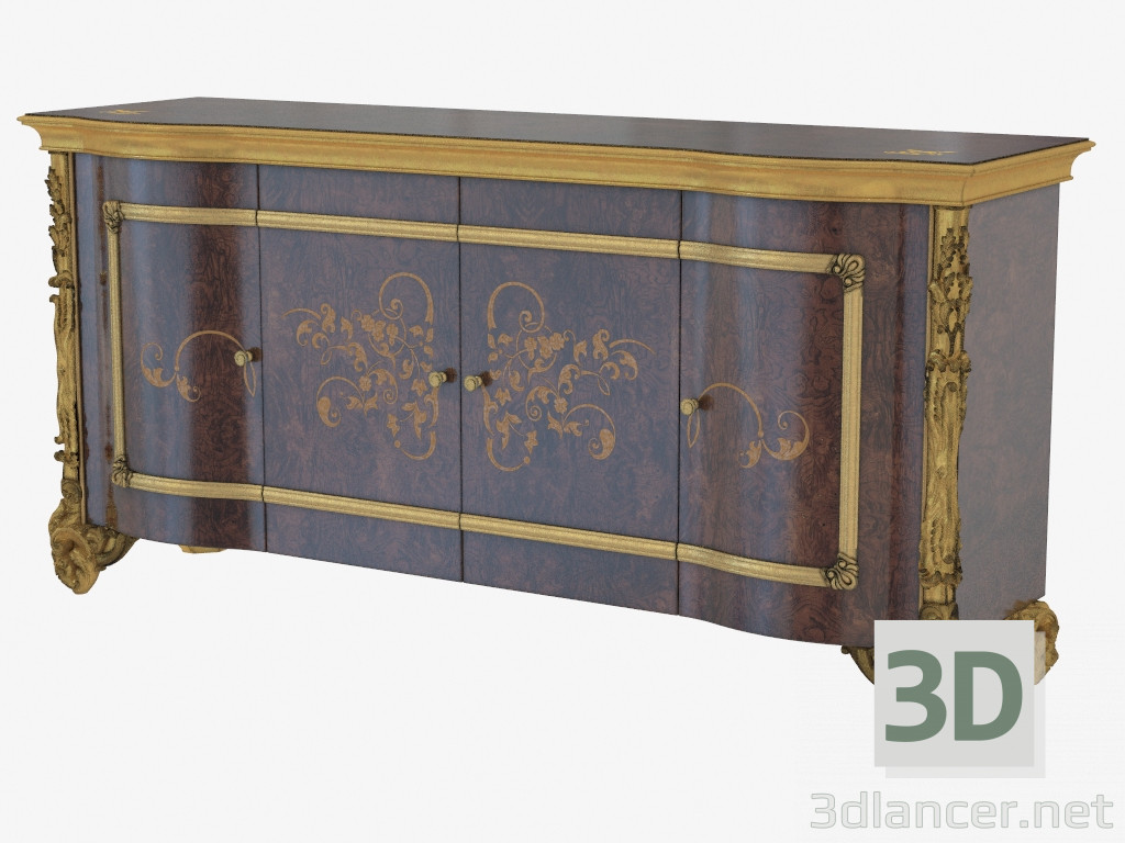 3d model Chest of drawers in classical style 1503 - preview