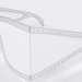 3d MOSCHINO 004 Shield glasses model buy - render